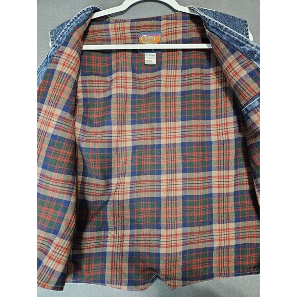 Cripple Creek Ranchwear Men L Vest Denim Blue Jean Sleeveless Western New - Picture 2 of 7